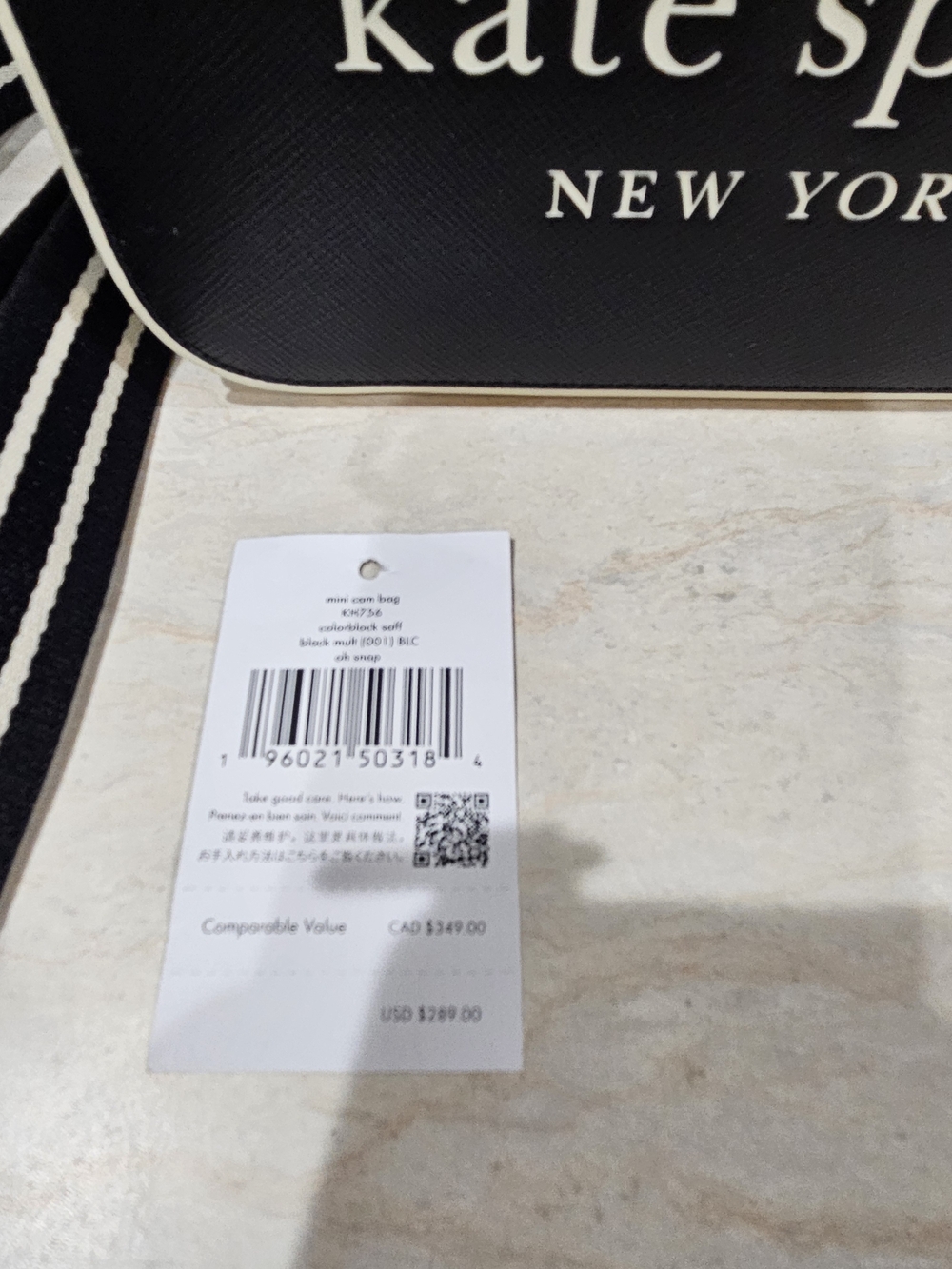 Kate Spade New York Black and White Crossbody Bag - Picture 3 of 10
